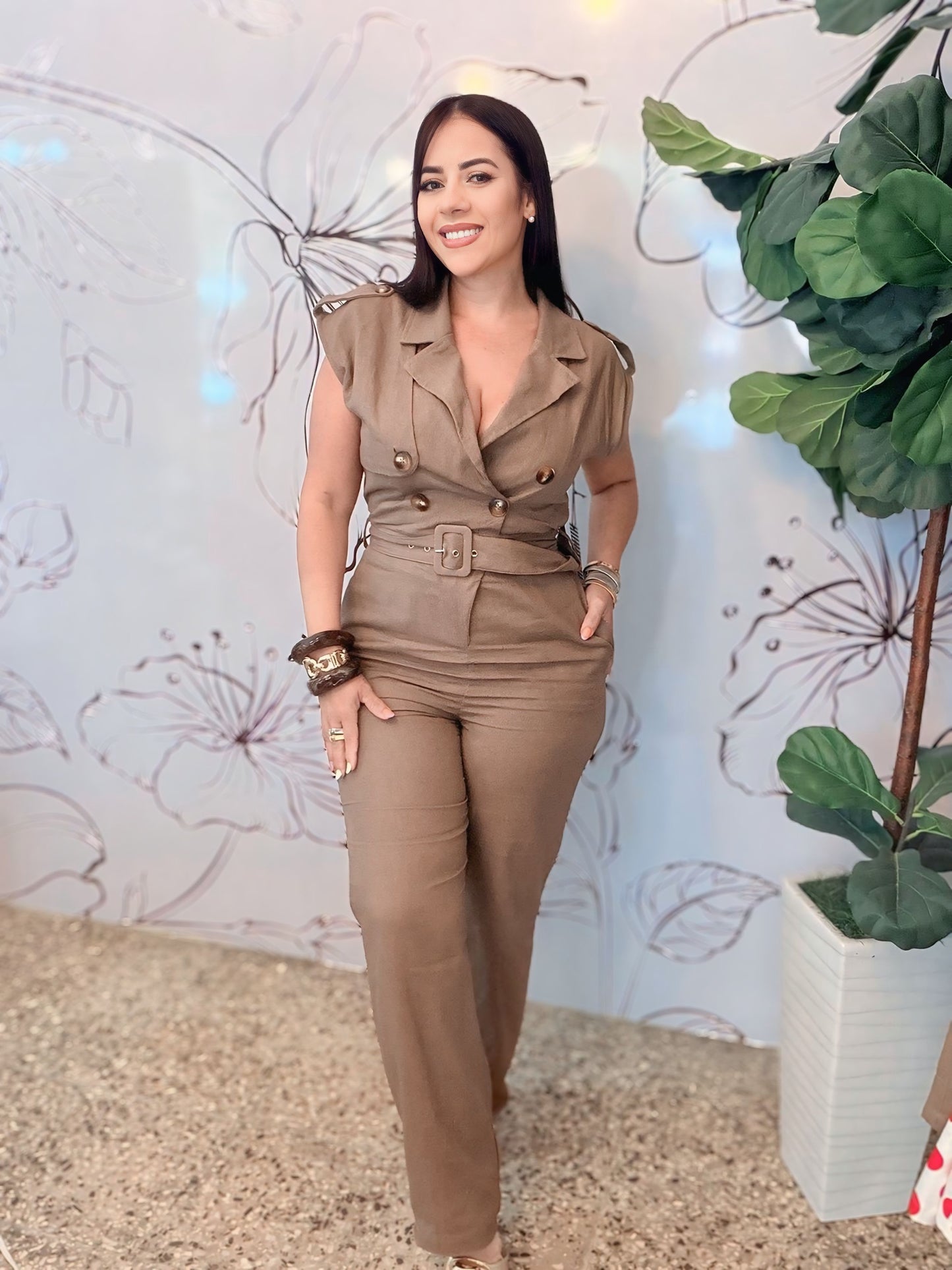 Mocha Jumpsuit