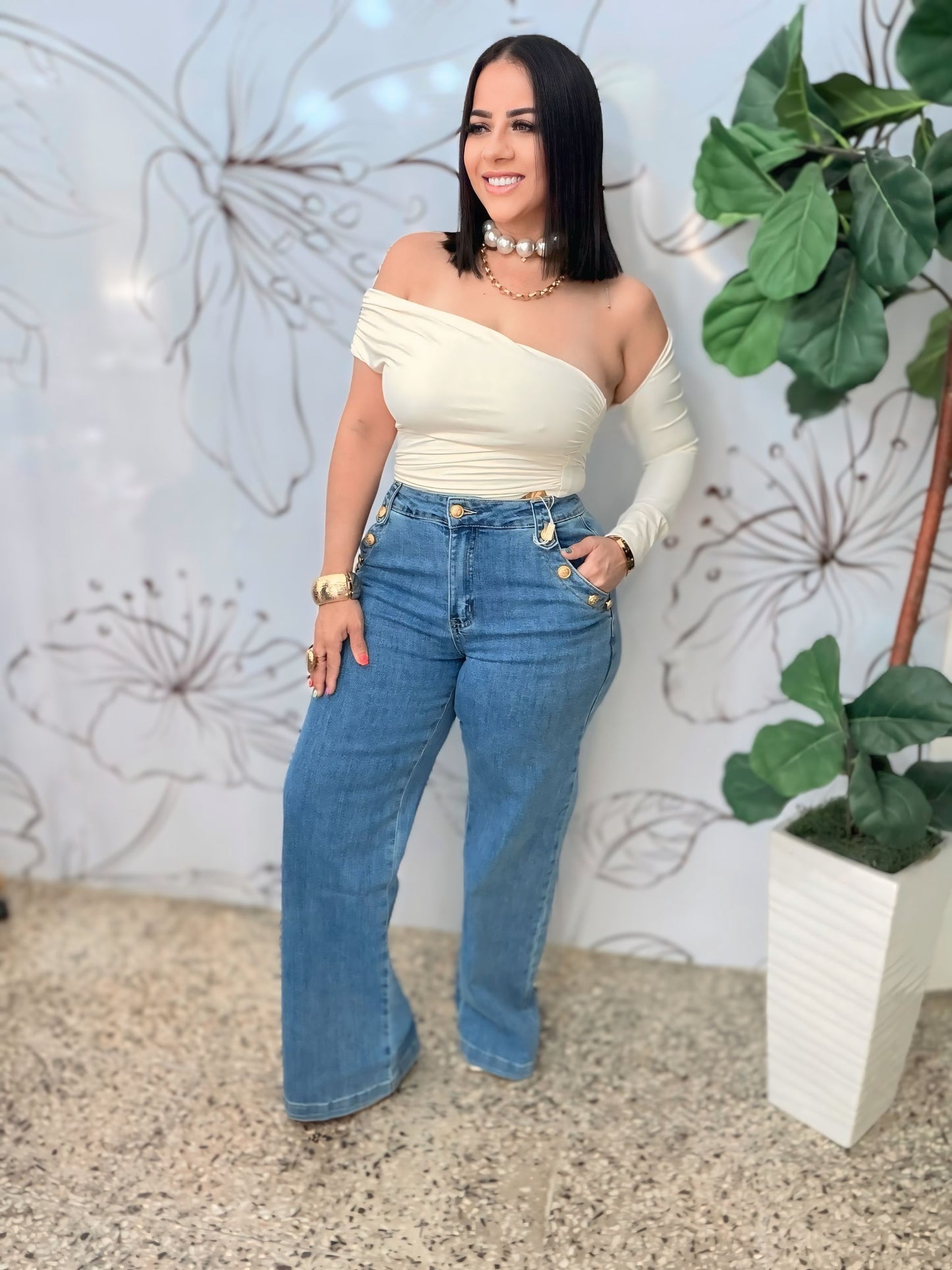 Botones Dorados Jeans