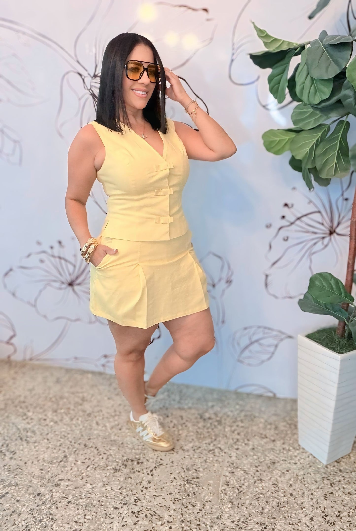 Yellow Linen set