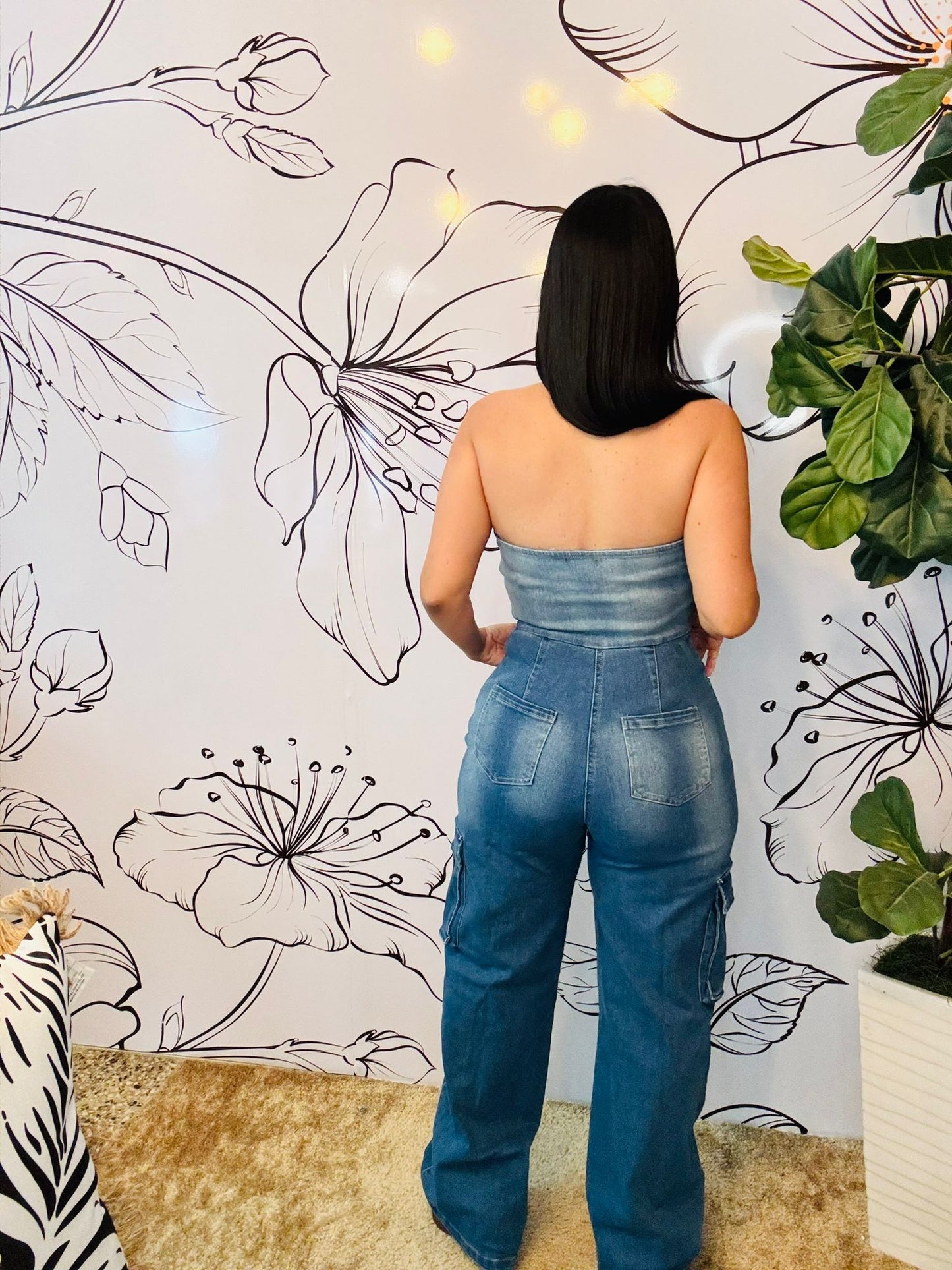 Denim Jumpsuit Super strech