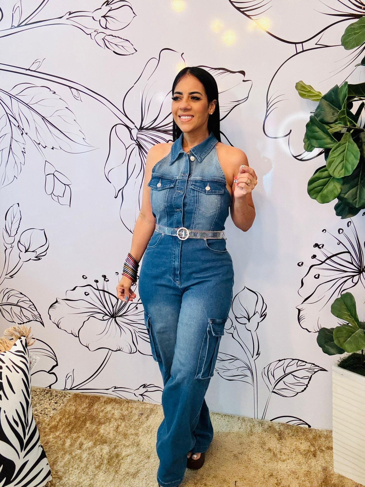 Denim Jumpsuit Super strech