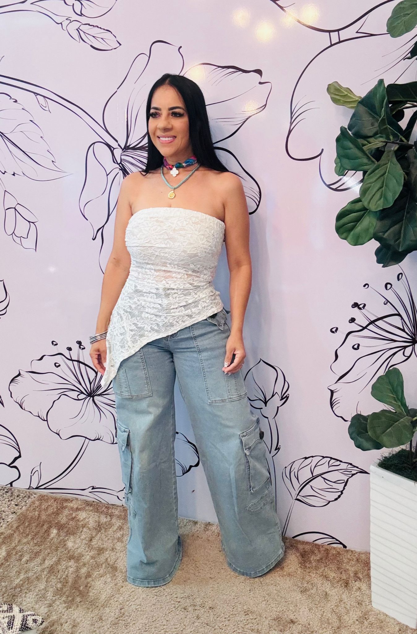 Jeans Cargo SΓΊper Stretch
