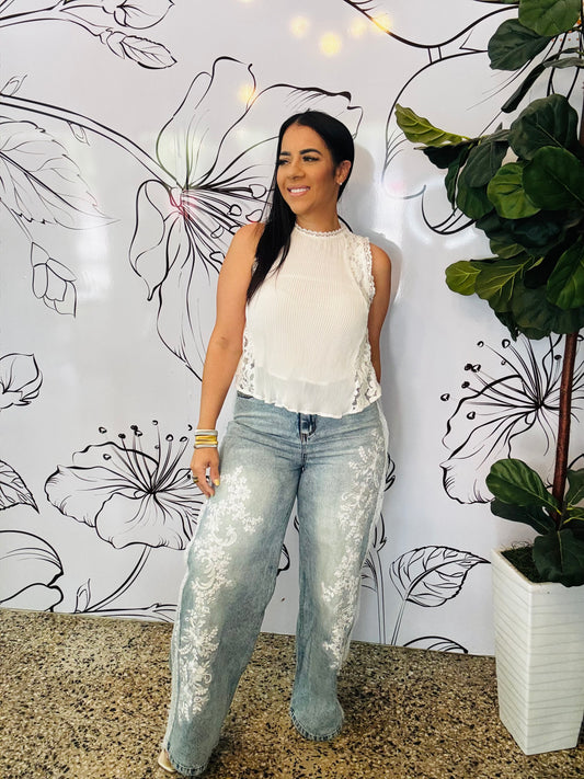 White Lace Top