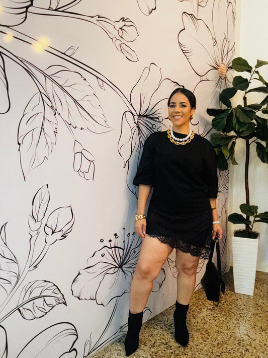 Tshirt with Satin and Lace (RESTOCK)