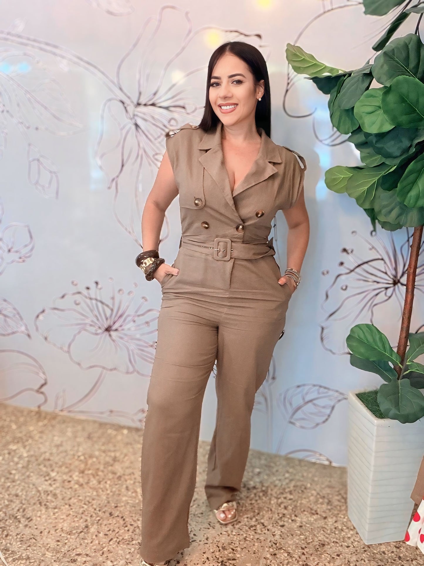Mocha Jumpsuit