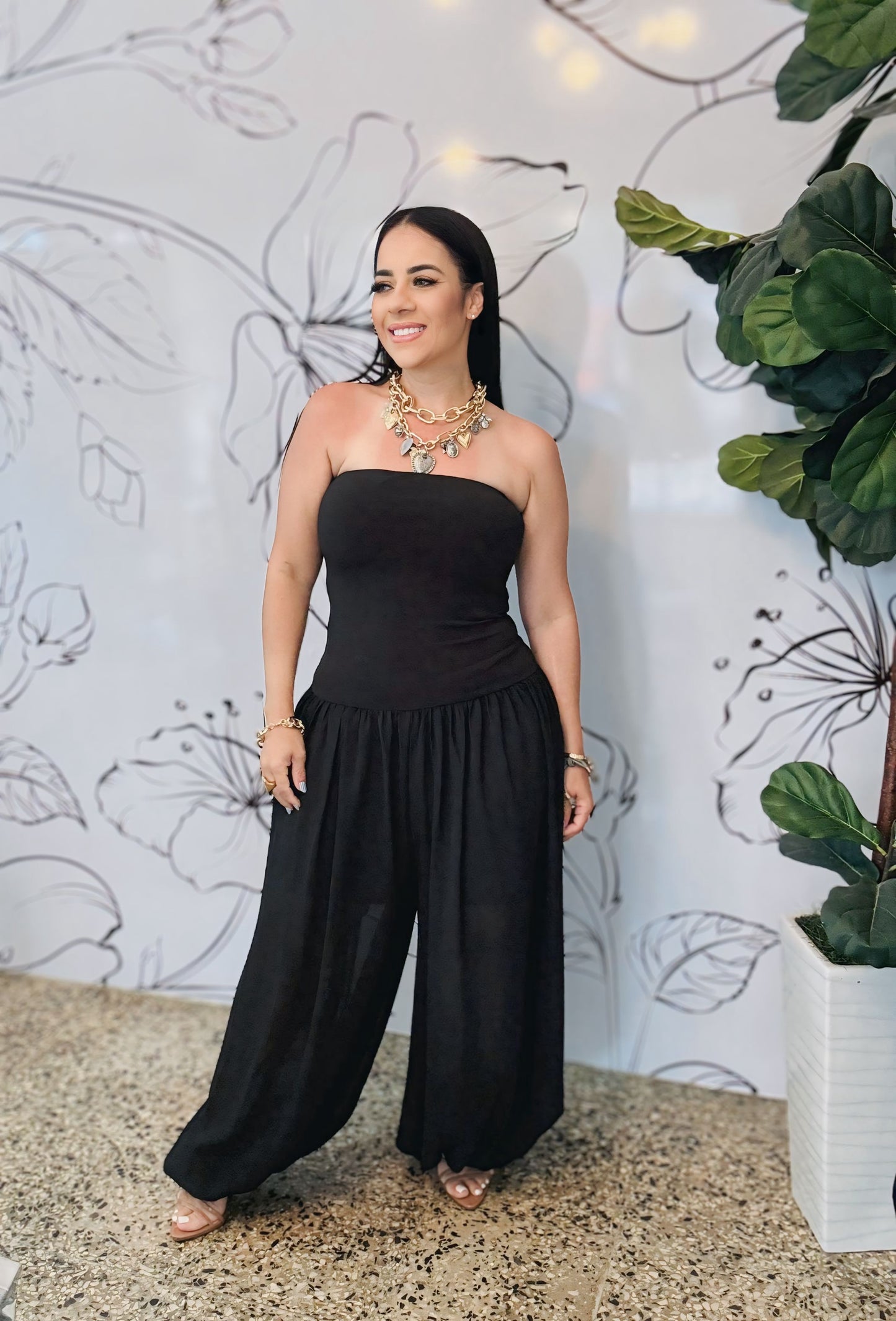 Black Jumpsuit Strapple
