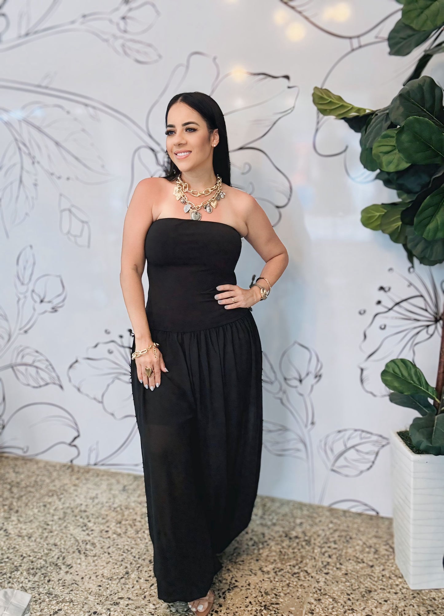 Black Jumpsuit Strapple