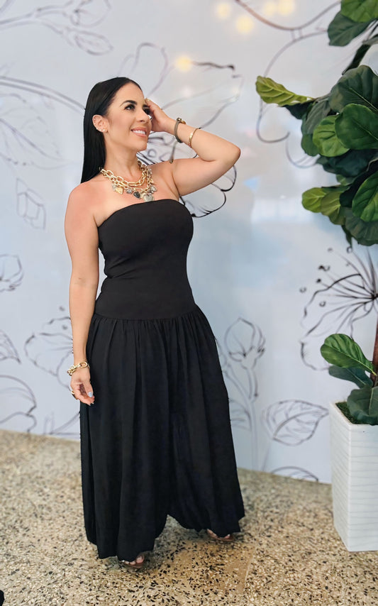Black Jumpsuit Strapple
