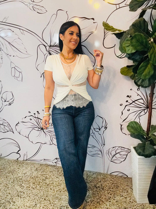 White Lace Top