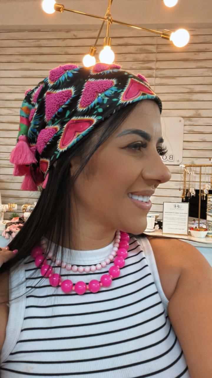 Pink Heart Pañoleta|Bandana