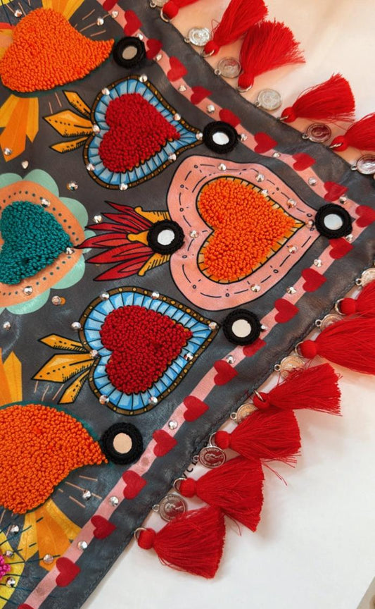 Multicolor Heart Pañoleta|Bandana