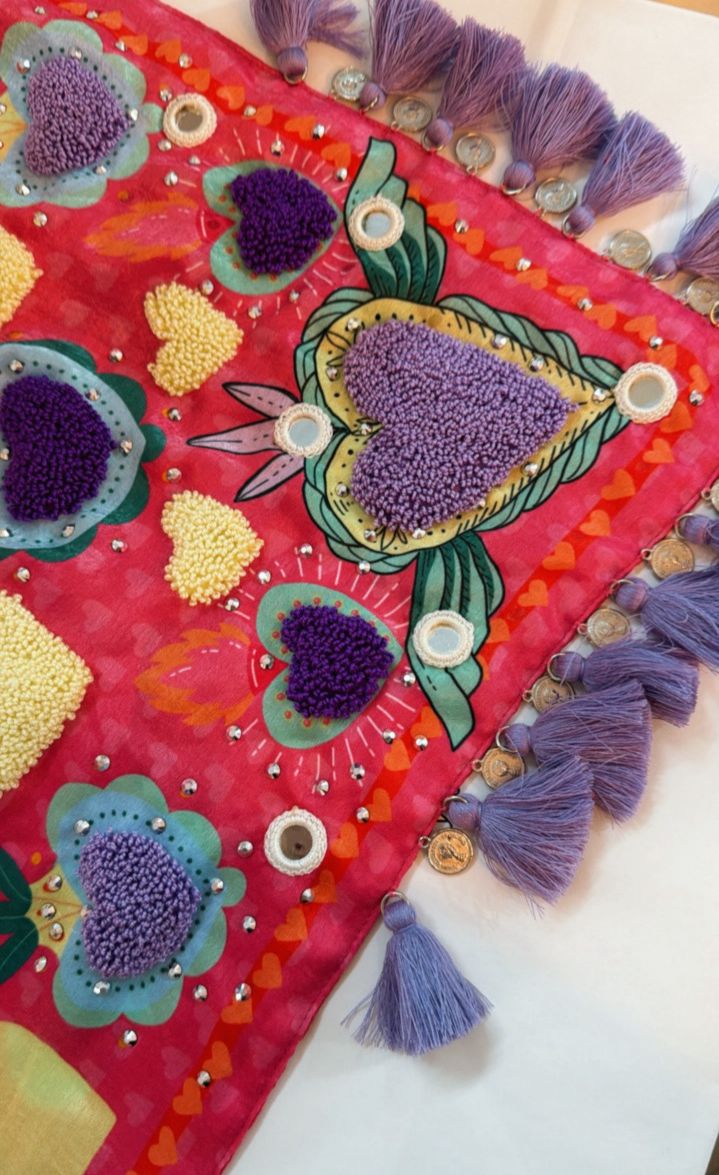 Heart Purple Pañoleta|Bandana
