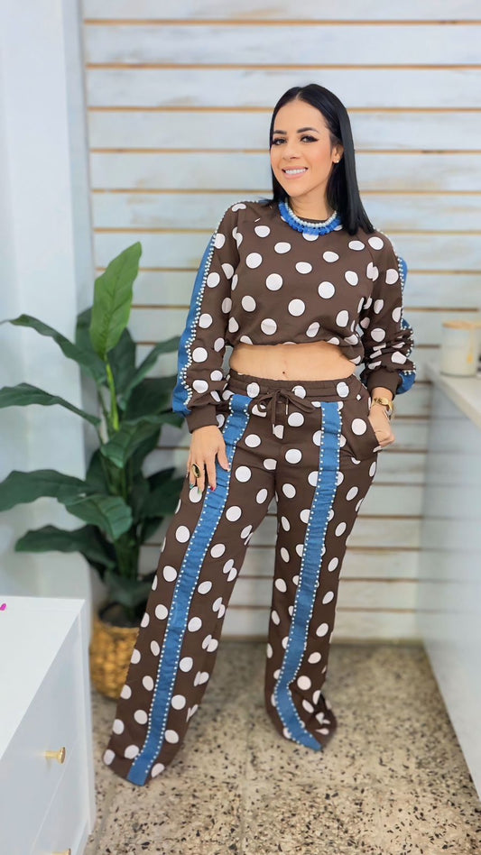 Chocolate PolkaDots Set