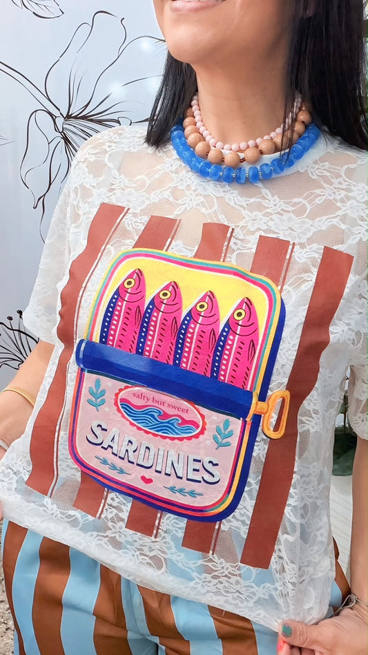 Tshirt Lace Sardines