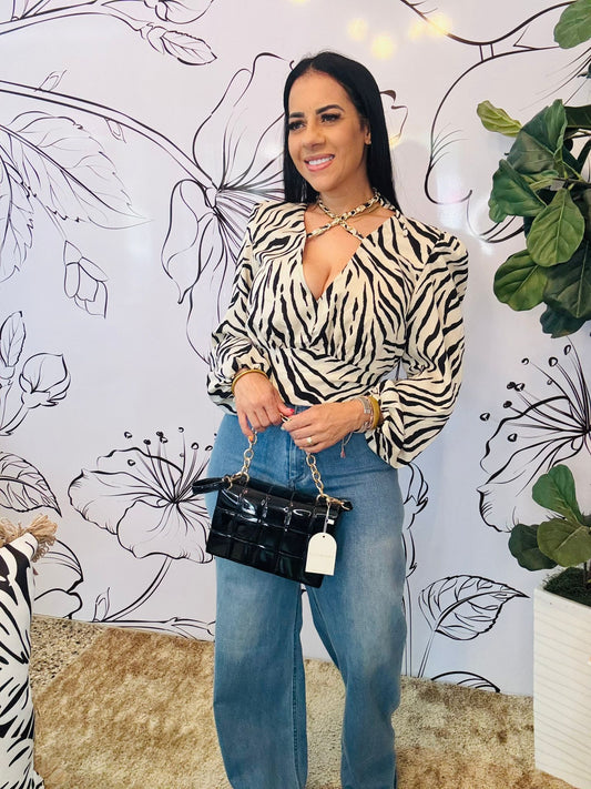Zebra top