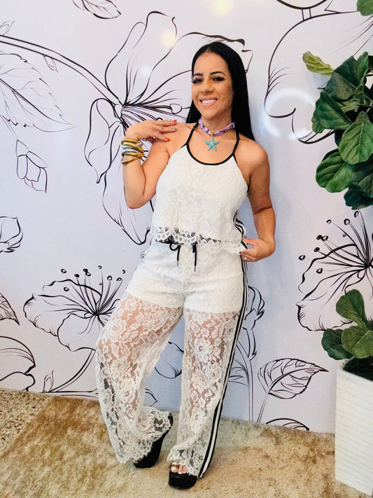 Set Lace White and Black