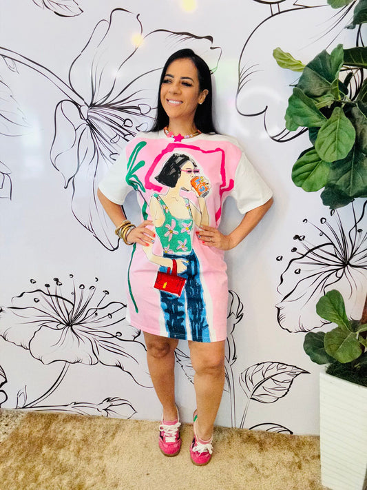 "Vamos a beber" t-shirt dress