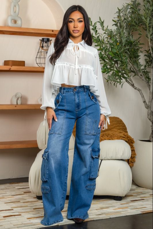 Jeans Cargo Súper Stretch