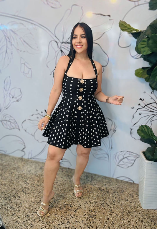 PolkaDots Mini Dress