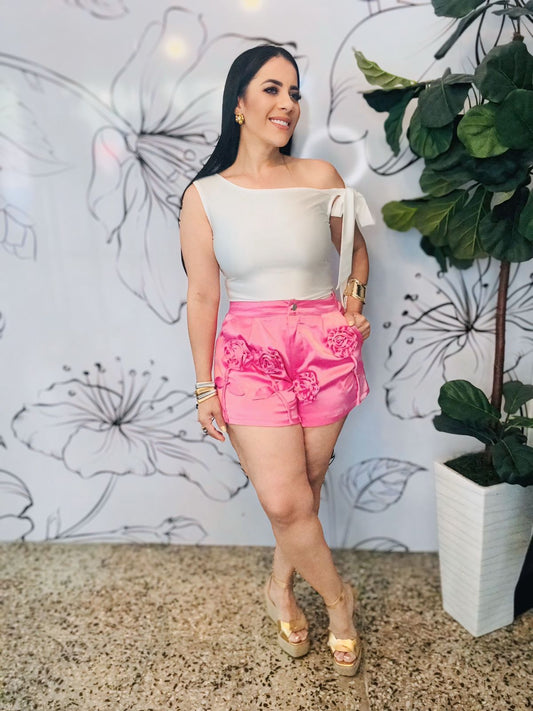 Flower Pink Short