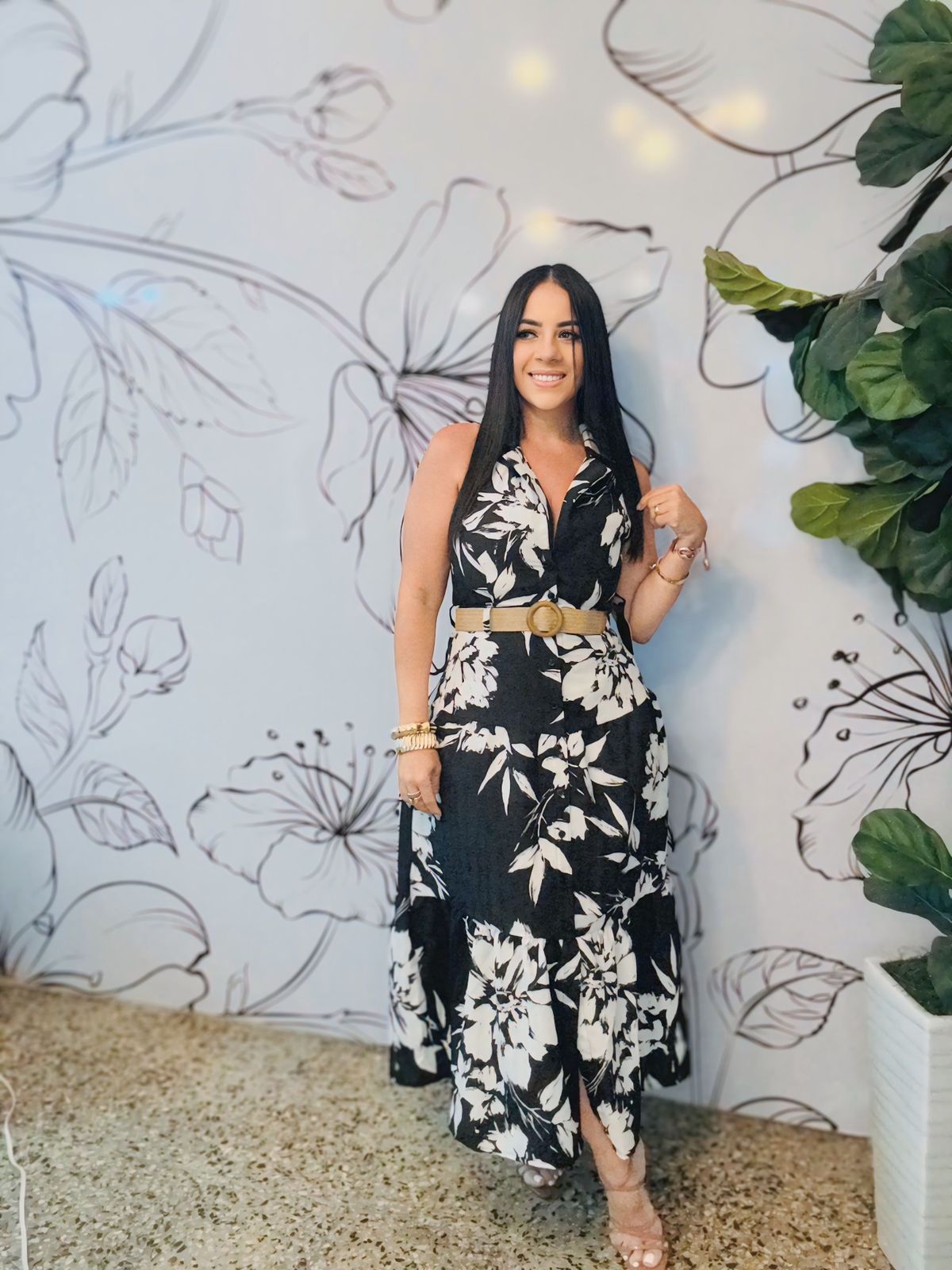 Black and White Dress