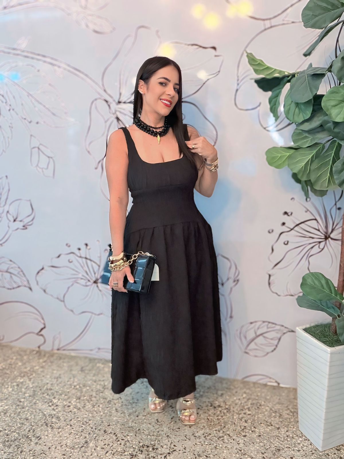 Black Mid Dress