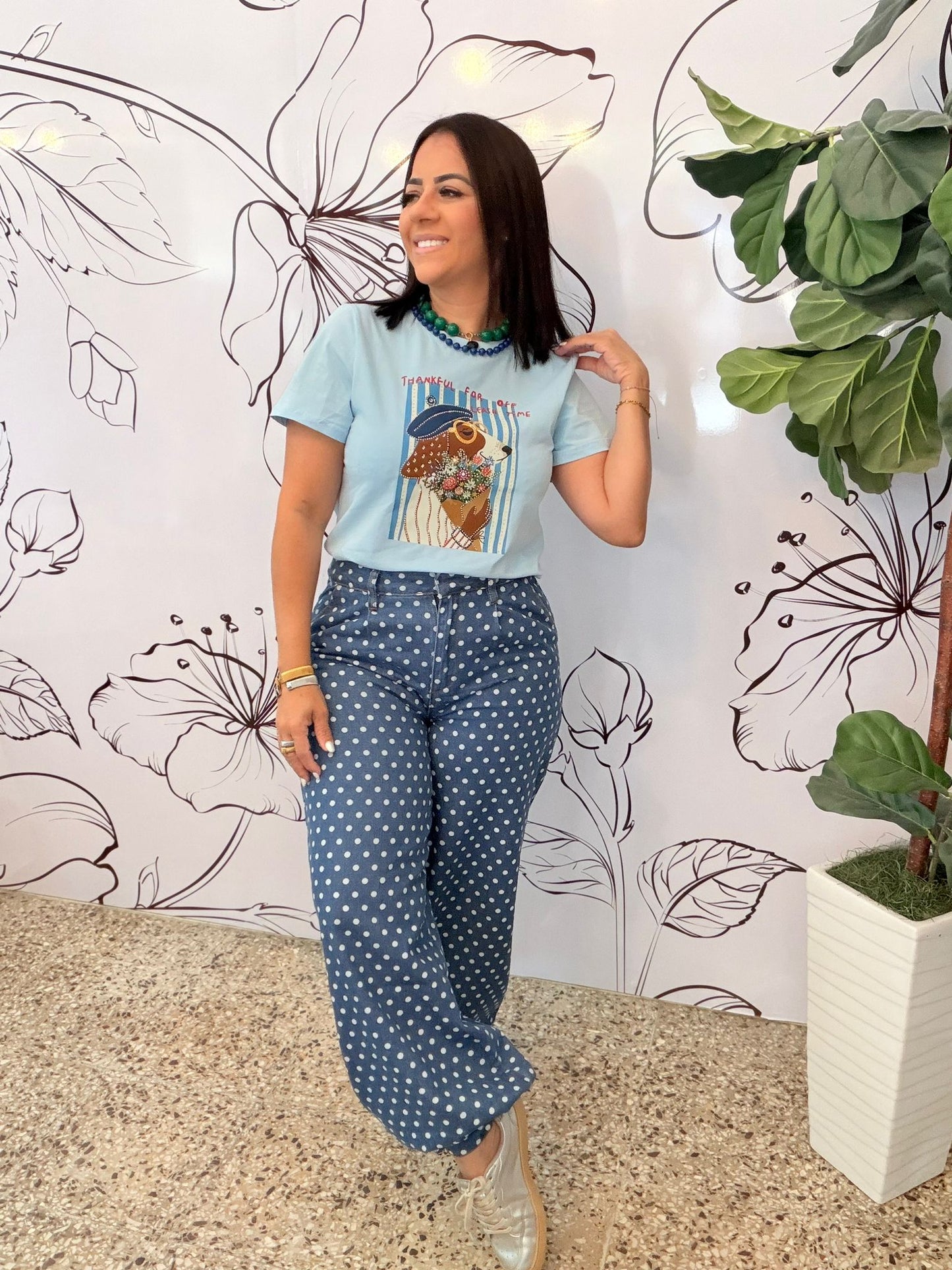 Polka Dots Jeans (Baggie)